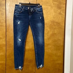 Silver Boyfriend Jeans 26x29